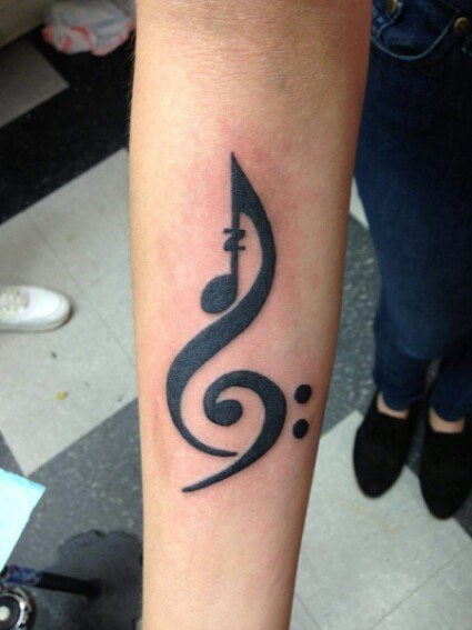 Treble Clef Tattoos Designs Ideas And Meaning Tattoos For You Hd