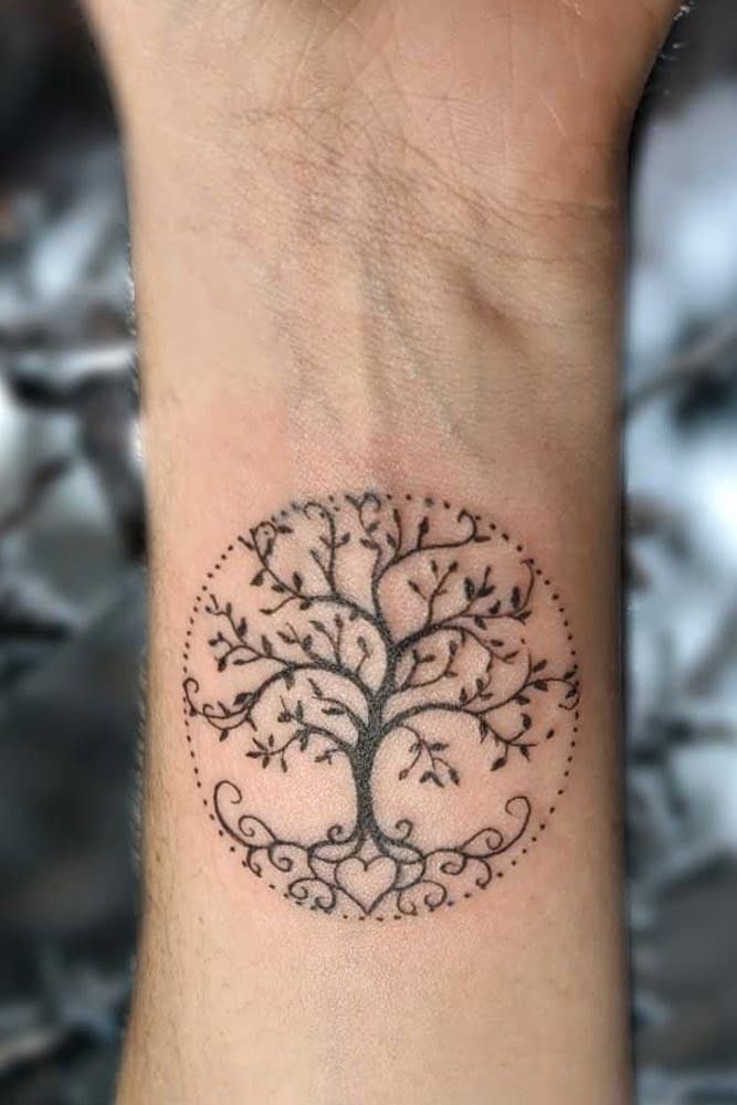 Tree Tattoos Designs Ideas Meanings And Photos Green Tattoos