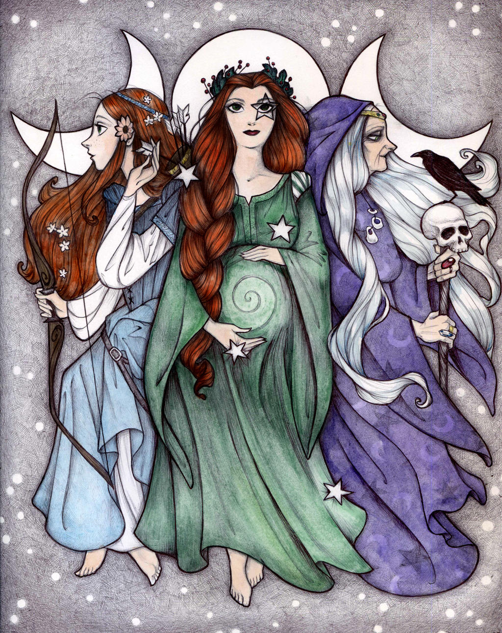 Triple Goddess Maiden Mother Crone Part 4 Crone Triple Moon Alchemy