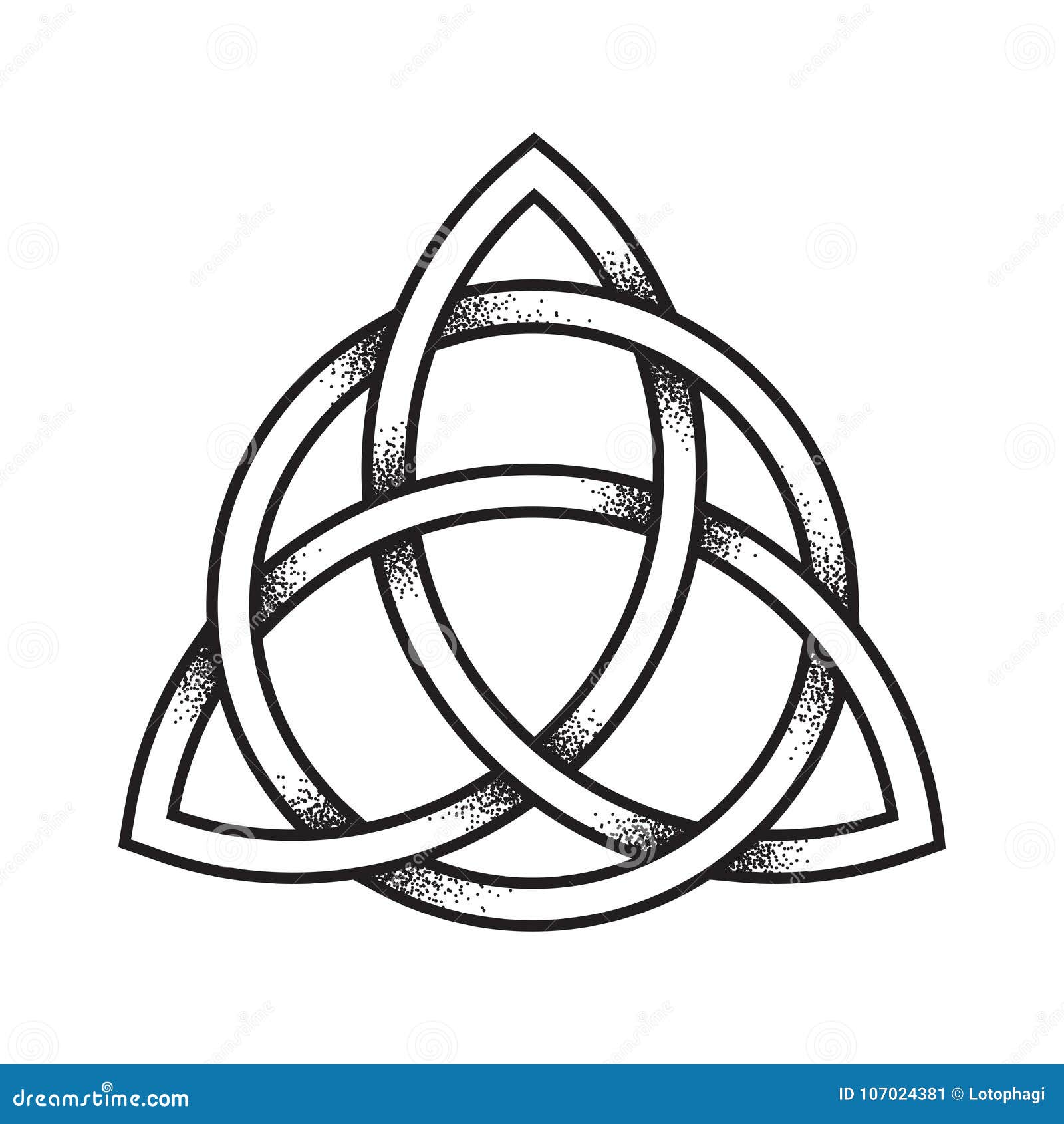 Triquetra Trinity Symbol Halo Light Flare Stock Photo Image 43363428