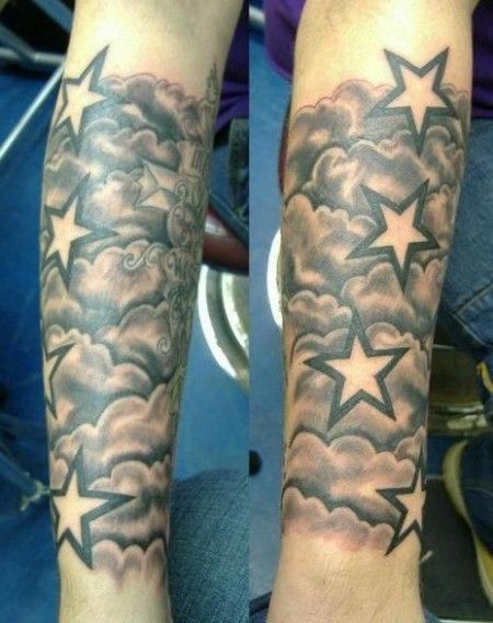 Understand The Background Of Clouds Tattoo Now Cloud Tattoo Sleeve