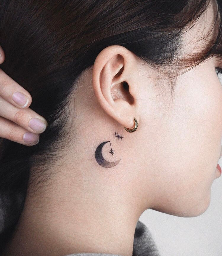 Unique Tattoos Behind The Ear