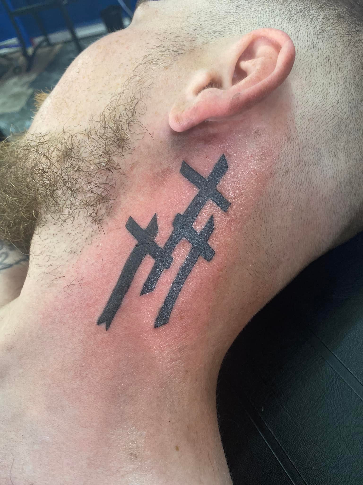 Update 58 3 Crosses Tattoo Neck Latest In Cdgdbentre