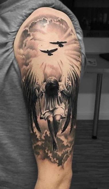 Update 69 Guardian Angel Tattoo Images Vova Edu Vn