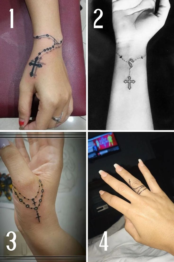 Update 71 Wrist Rosary Tattoo On Hand Best In Cdgdbentre