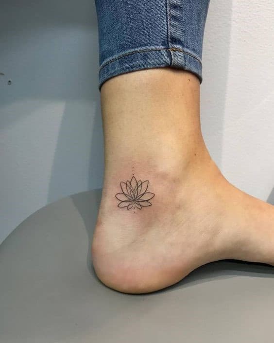 Update 72 Ankle Lotus Tattoo Best In Cdgdbentre