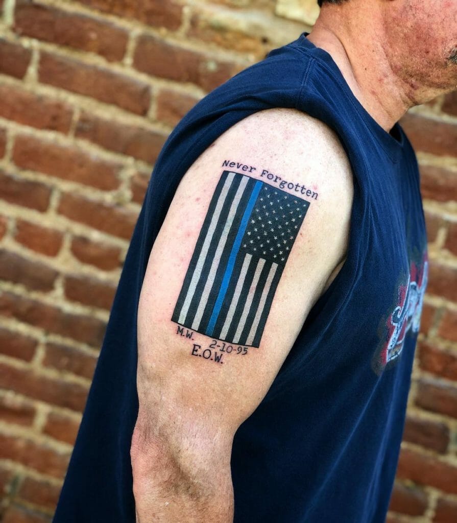 Update 73 Thin Blue Line Tattoos In Cdgdbentre