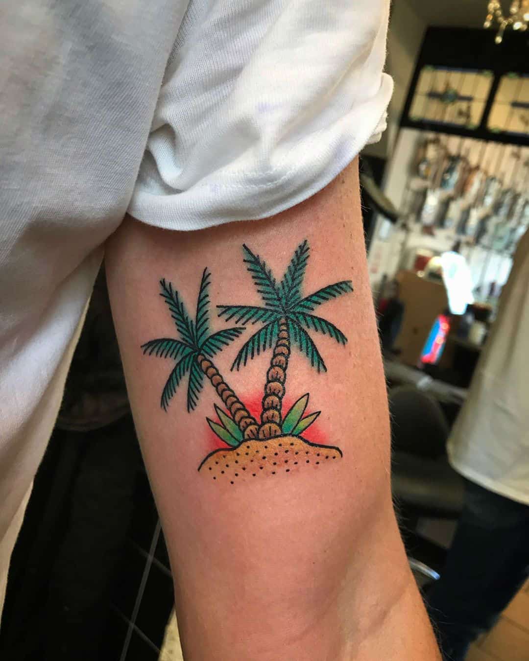 Update 74 Tattoo Palm Tree Sunset Super Hot In Cdgdbentre