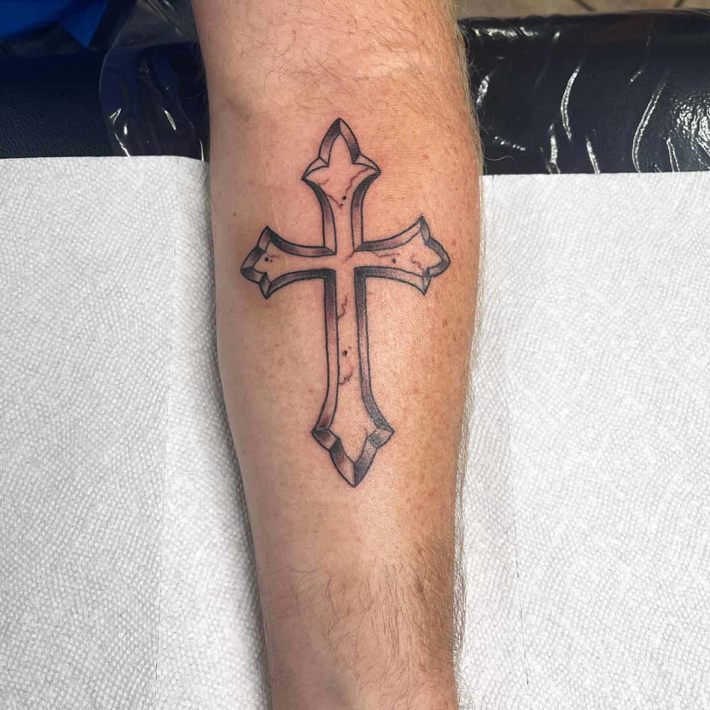 Update 77 Cross Tattoos For Men Forearm Best In Coedo Com Vn