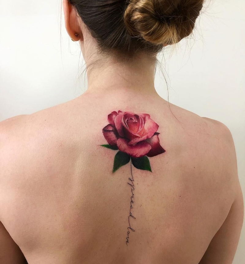 Update More Than 51 Flower Spine Tattoos Latest In Cdgdbentre