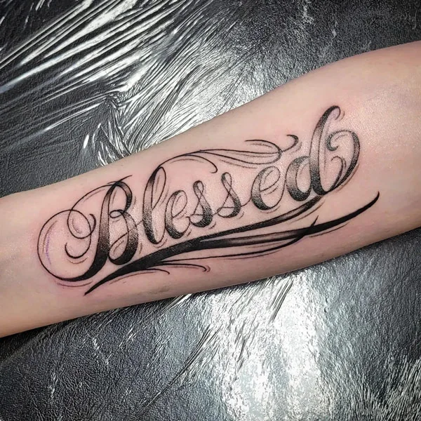 Update More Than 66 Blessed Tattoo On Forearm Super Hot In Cdgdbentre