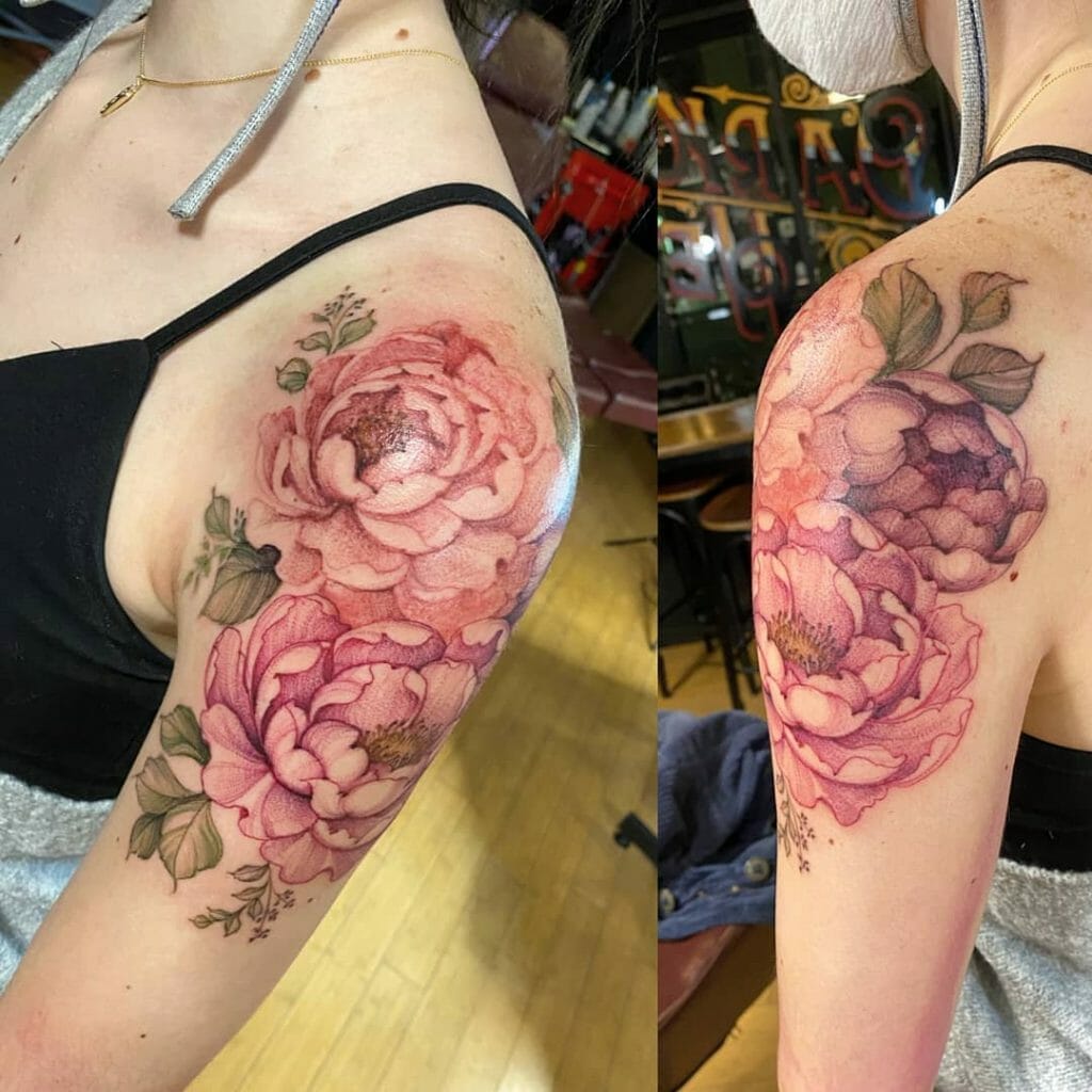 Updated 40 Peony Tattoos That Pop August 2020