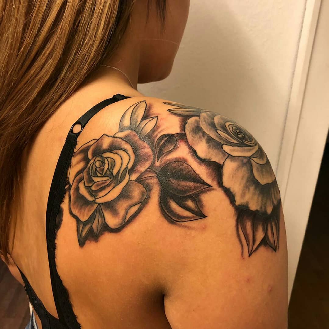 Updated 40 Rose Shoulder Tattoo Ideas August 2020