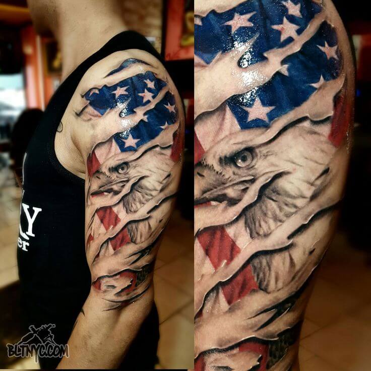 Discover the Patriotic Symbolism of Eagle Tattoos in the USA