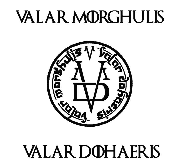 Valar Morghulis Valar Dohaeris Tattoo Meaning A Comprehensive Guide