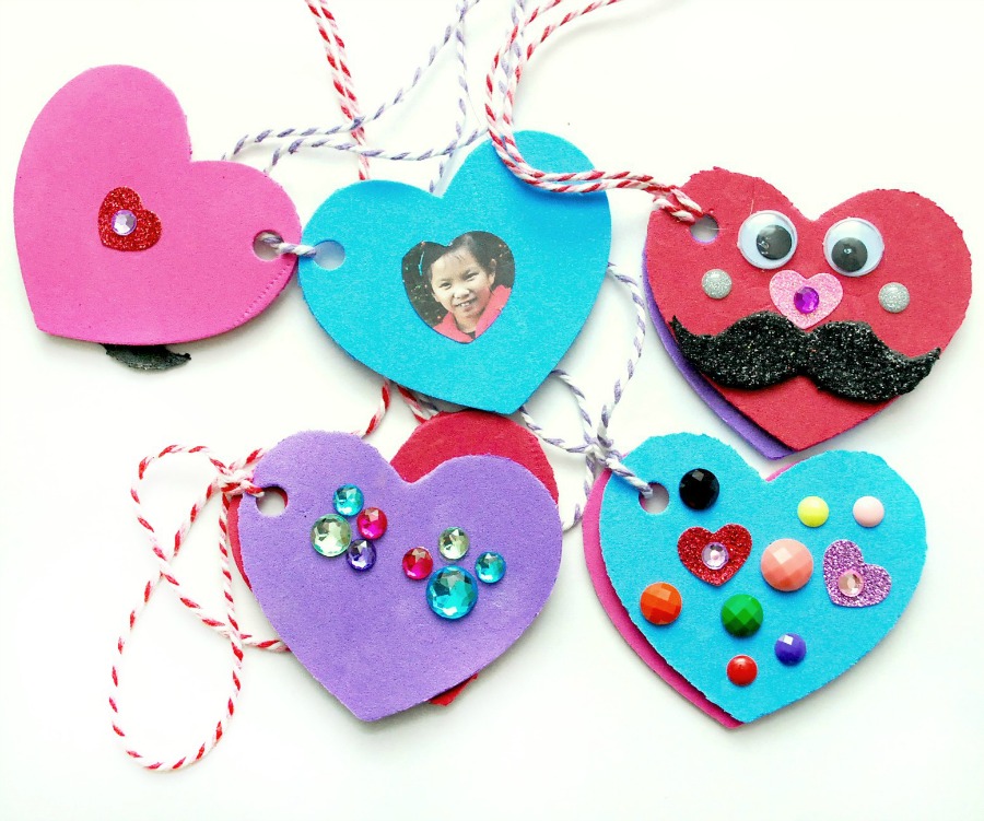 Valentine S Day Foam Heart Locket Fun Family Crafts