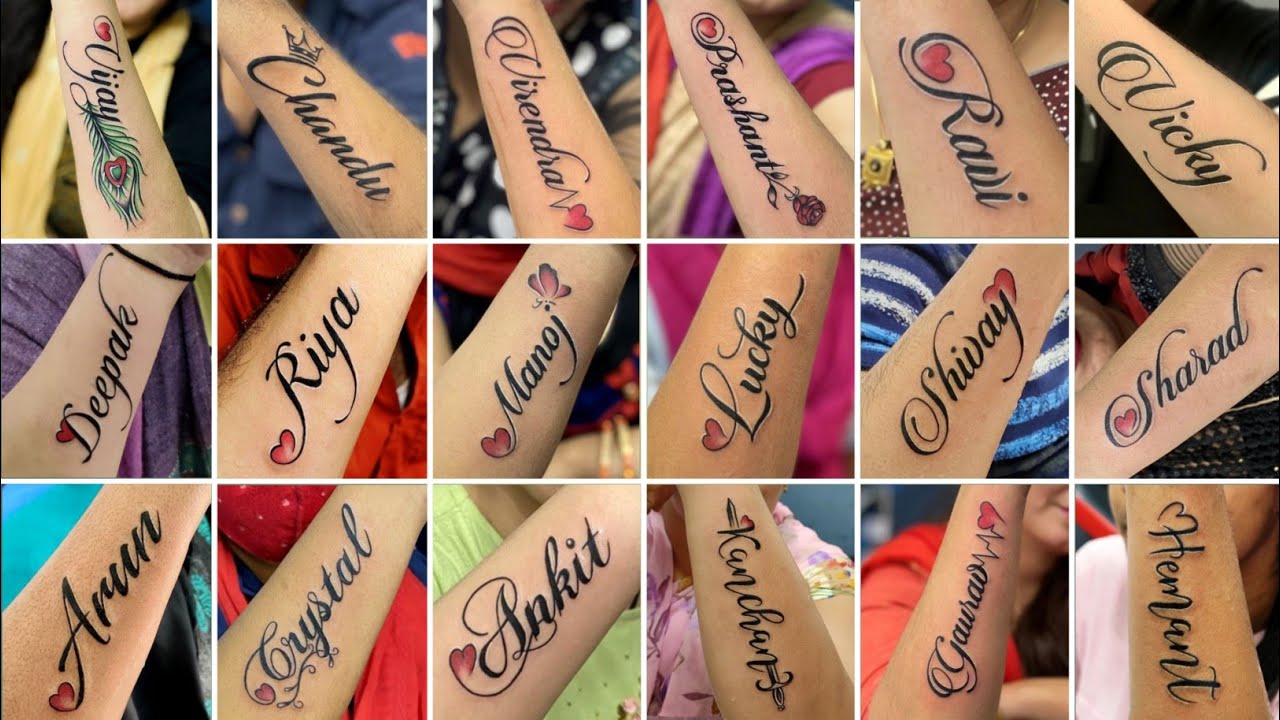 Very Popular Boys And Girls Name Tattoo Designs Name Tattoo Ideas For