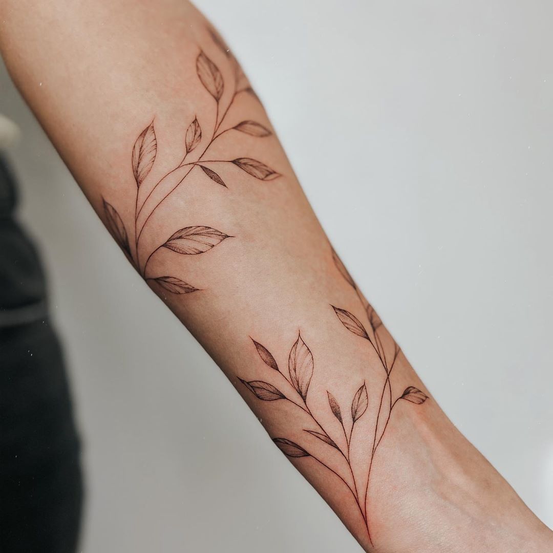 Vine Tattoos Fine Line Tattoos Body Art Tattoos Small Tattoos