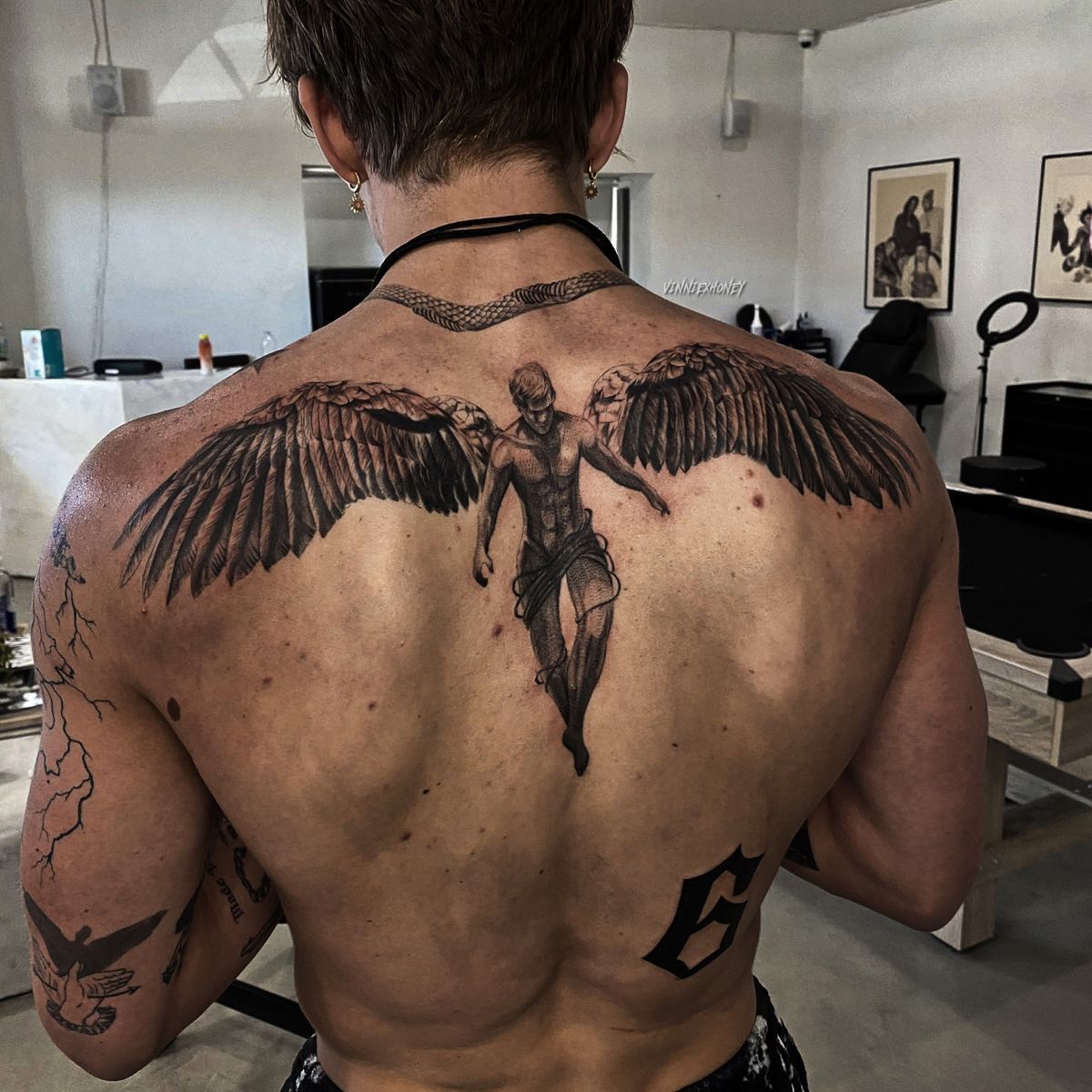 Vinnie Hacker Tattoos Back Tattoo Tattoos For Guys