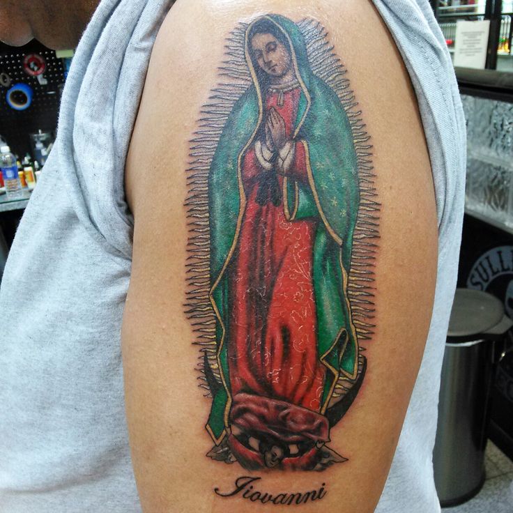 Virgen De Guadalupe Color Tattoo