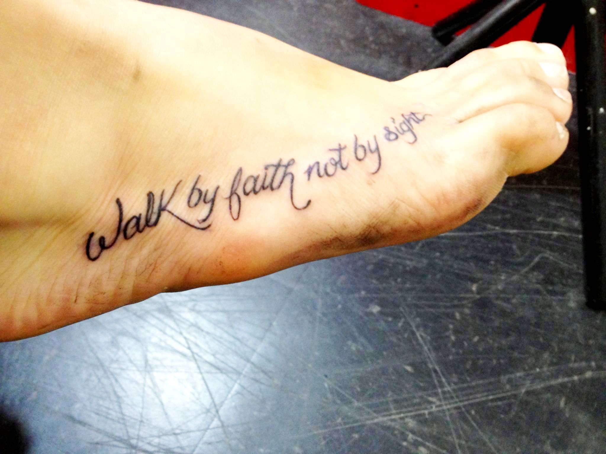 Faithful Footsteps: Walk By Faith Tattoo Inspiration