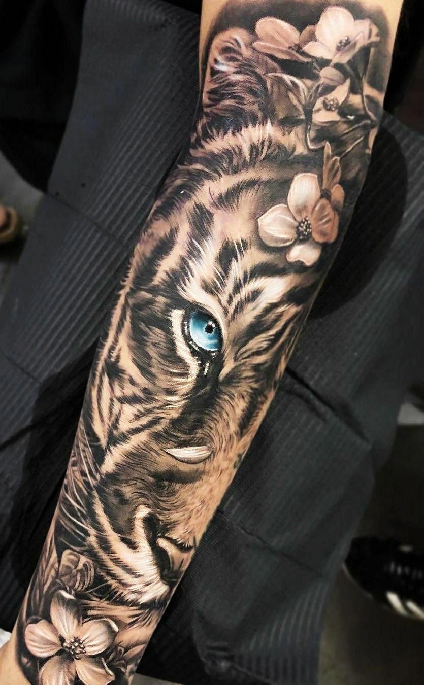 White Tiger Tattoo Arm