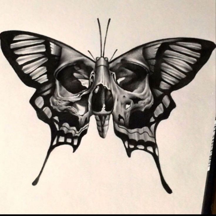 Wicked Skull Butterfly Tattoo: Discover Unique Designs