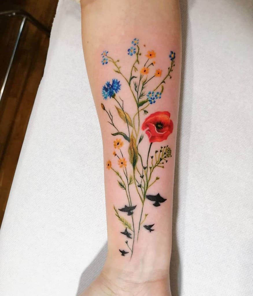 Wildflower Tattoo Best Flower Tattoos Cute Beautiful Flower