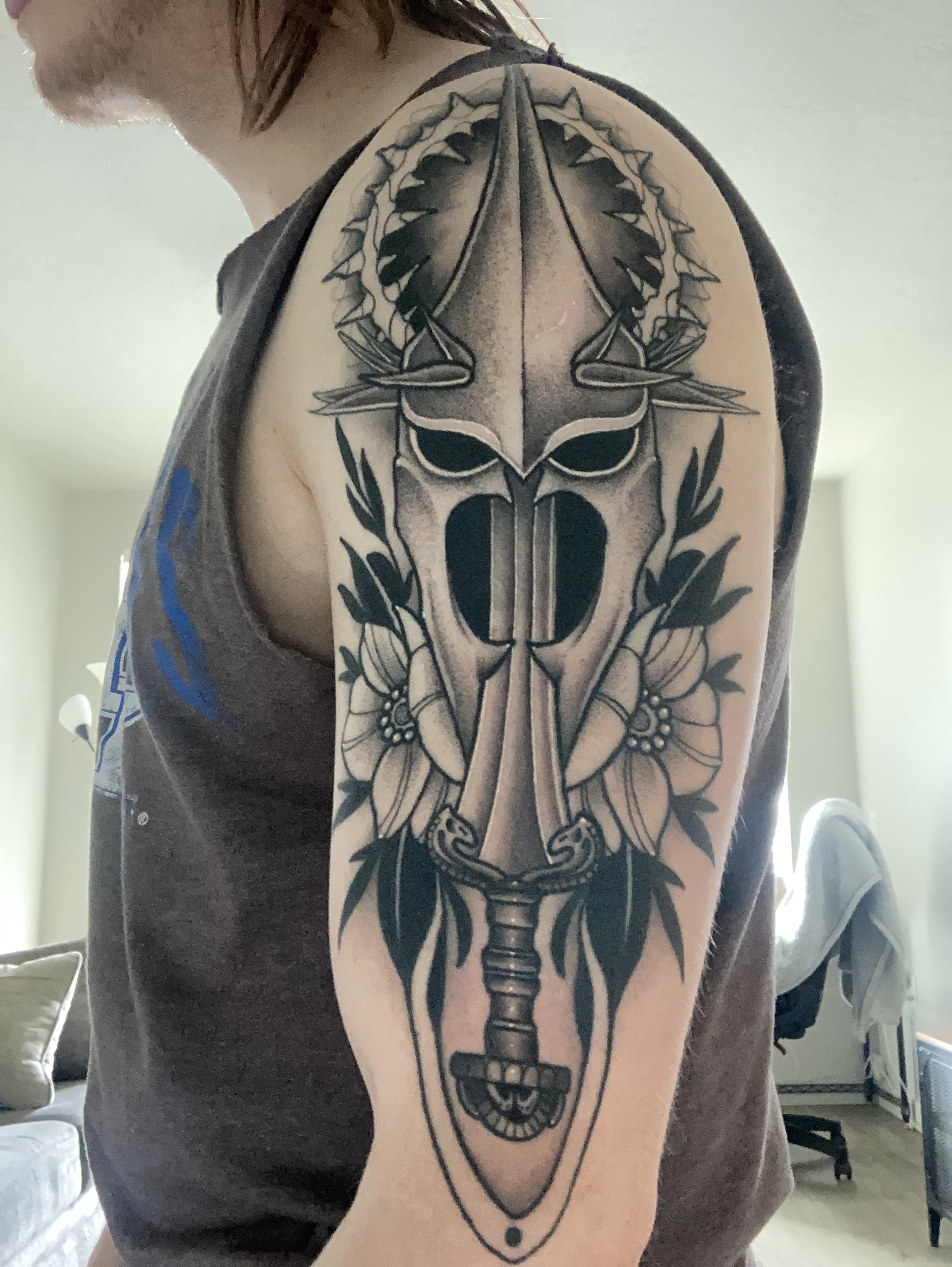 Witch King Of Angmar Shoulder Tattoo For My Lotr Sleeve R Lotr