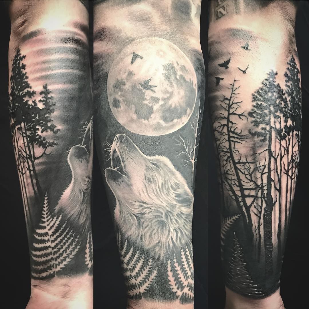 Stunning Wolf Half Sleeve Tattoo Ideas for Bold Styles