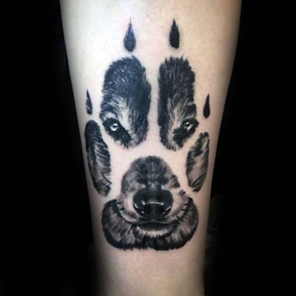 Wolf Paw Print Tattoo Meaning and Ideas