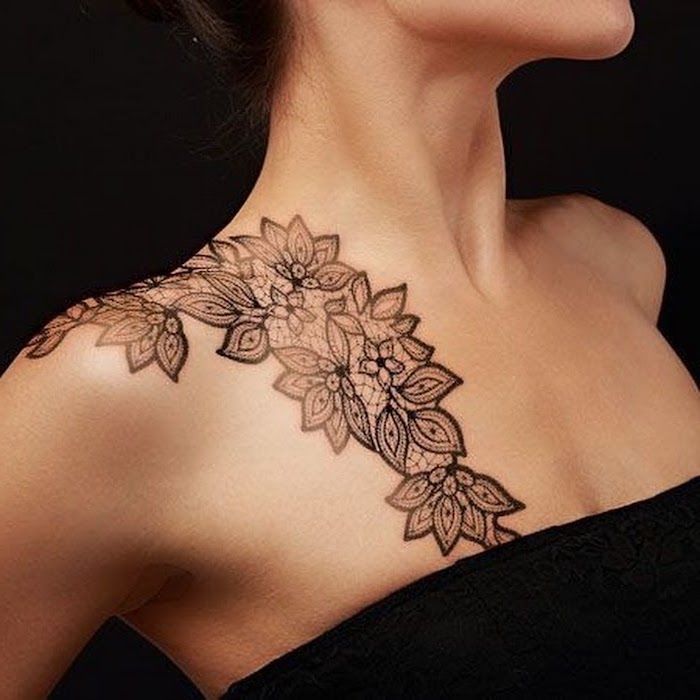 7 Stunning Chest and Shoulder Tattoos for Women