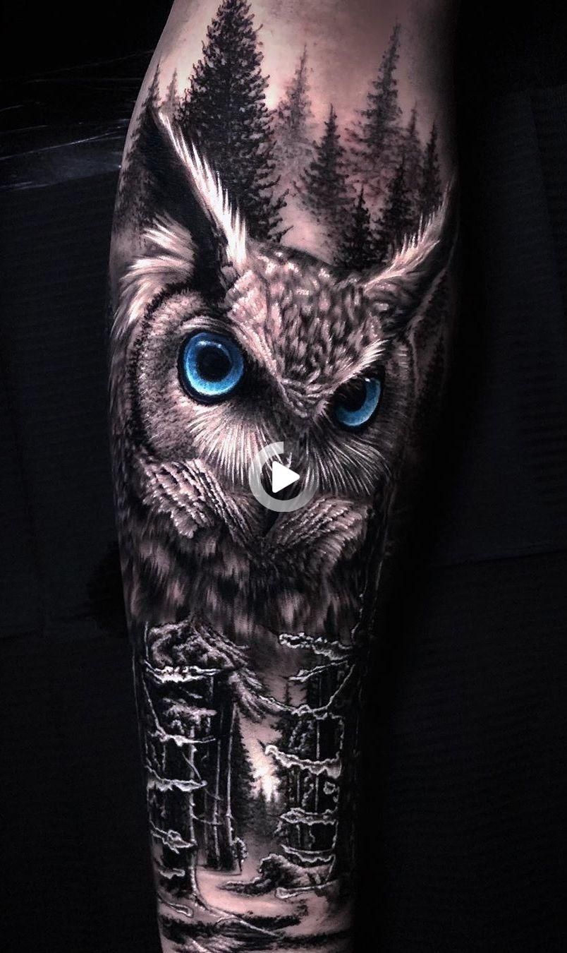 Wow Love This Owl Tattoo Owl Tattoo Sleeve Tattoos Picture Tattoos