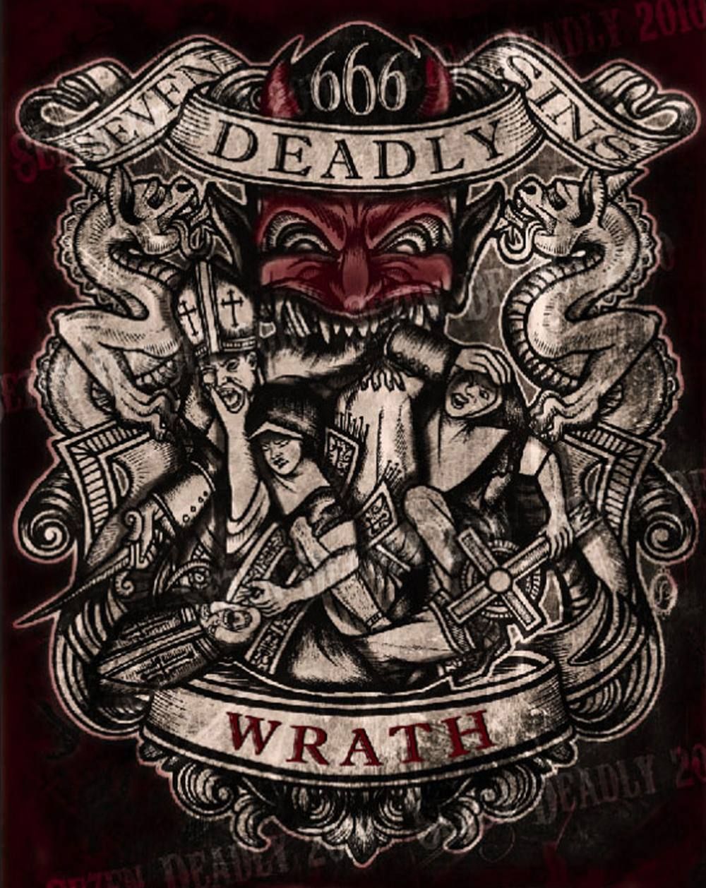 Wrath Aesthetic Seven Deadly Sins Symbols Seven Deadly Sins Tattoo