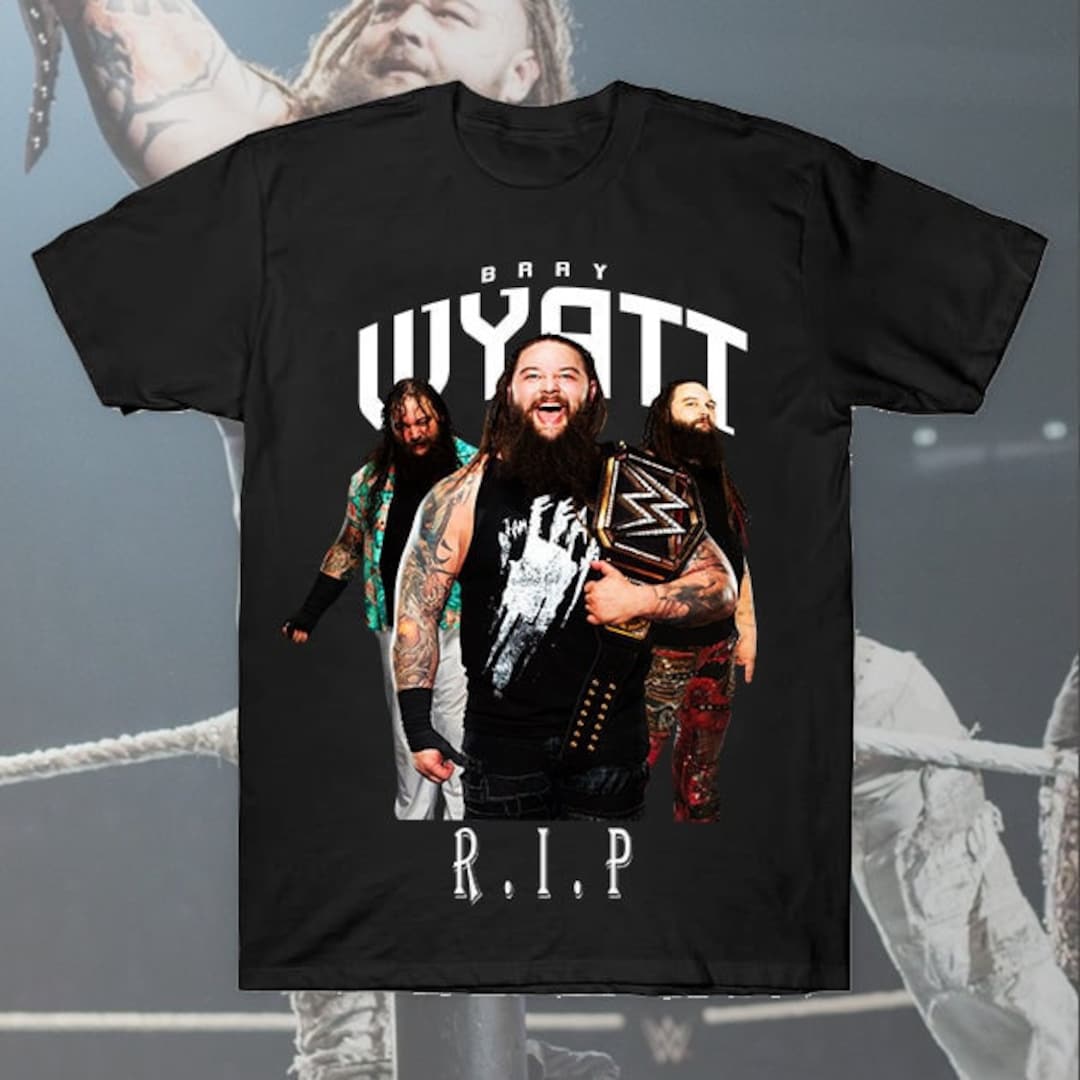 Wwe Bray Wyatt Uv Ink Moth T Shirt R I P Bray Wyatt 1987 2023 Etsy